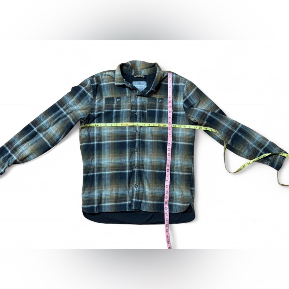 Men's Plaid Shirt Jacket - Black and Brown